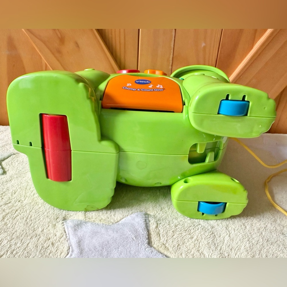 VTech Baby Feed Me Dino Musical Baby Toy with Numbers Counting Music & Shapes - Picture 8 of 10